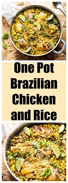 One pot brazilian chicken rice