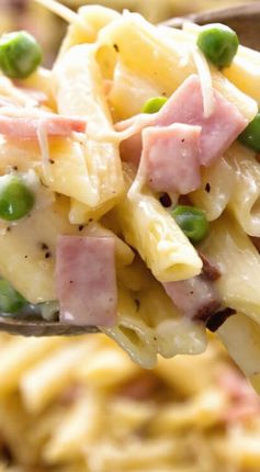 One Pot Ham & Penne Skillet