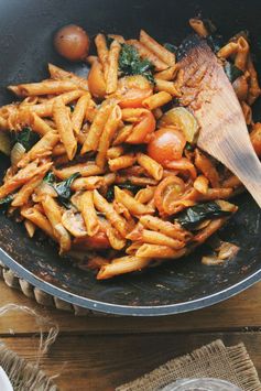 One Pot Mushroom Zucchini Pasta