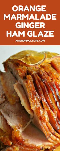 Orange Marmalade Ginger Ham Glaze (+ ham cooking tips