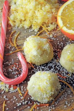 Orange Snowball Cookies