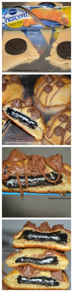 Oreo Stuffed Crescent Rolls