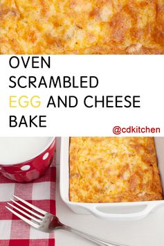 Oven Scrambled Egg And Cheese Bake
