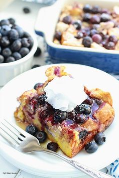 Overnight Blueberry Cream Cheese French Toast