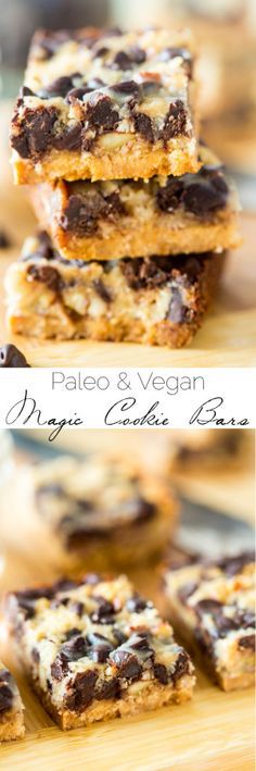 Paleo and Vegan Magic CookieBars