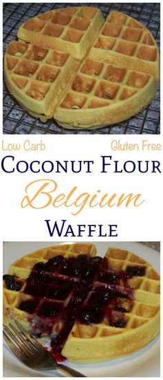 Paleo Coconut Flour Waffles - Belgian Style