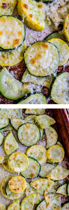 Parmesan Crusted Zucchini and Yellow Squash