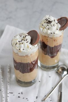 Peanut Butter Chocolate Mousse Parfait for #chocPBday