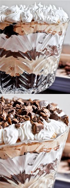 Peanut Butter Fudge Brownie Trifle