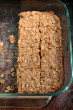 Peanut Butter Oatmeal Bars (Gluten Free