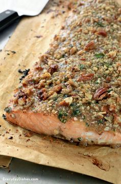 Pecan-Crusted Honey Mustard Salmon