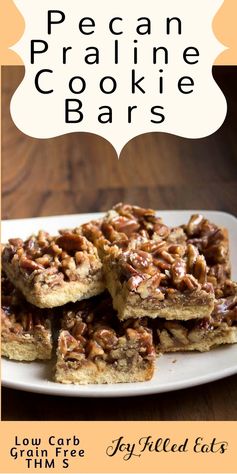 Pecan Praline Cookie Bars