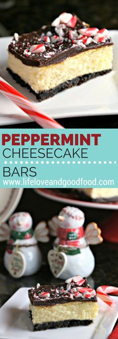 Peppermint Cheesecake Bars