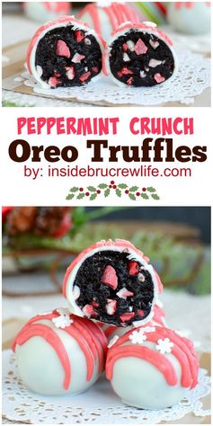 Peppermint Crunch Oreo Truffles