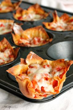 Pepperoni Pizza Cupcakes