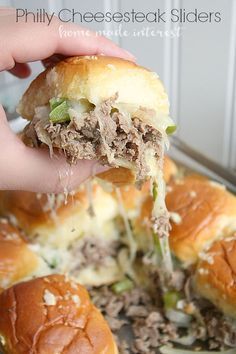 Philly Cheesesteak Sliders