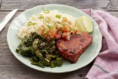 Pibil-Style Pork with Collard Greens & Rice