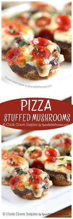 Pizza-Stuffed Mushrooms