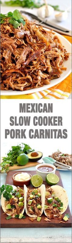 Pork Carnitas (Mexican Slow Cooker Pulled Pork