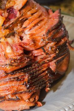 Pressure Cooked Bone-In Ham with Maple-Honey Glaze