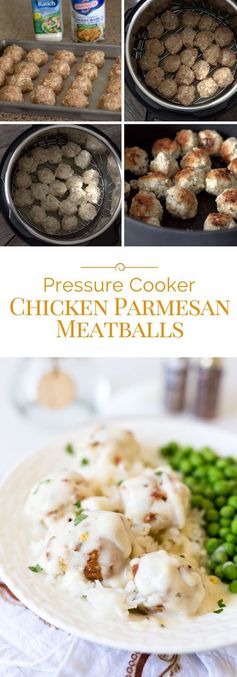 Pressure Cooker Chicken Parmesan Meatballs