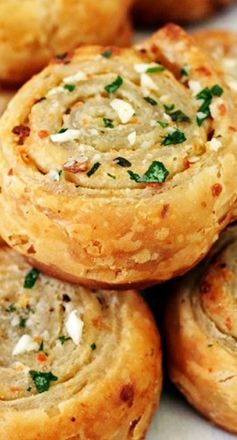 Puff Pastry Garlic Bread Roll-ups