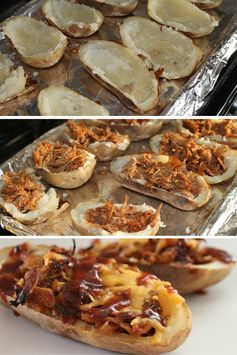 Pulled Pork Potato Skins