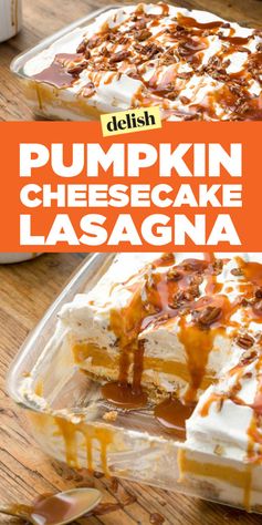 Pumpkin Cheesecake Lasagna