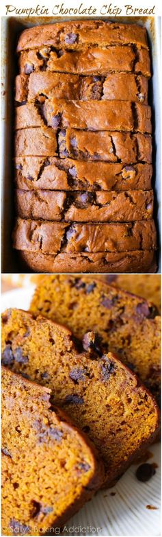 Pumpkin Chocolate Chip Bread