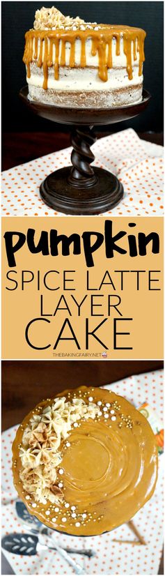Pumpkin spice latte layer cake