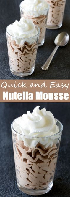 Quick and Easy Nutella Mousse