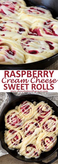 Raspberry Cream Cheese Sweet Rolls