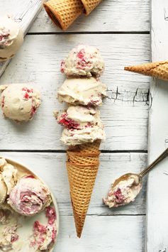 Raspberry Ripple Coconut Ice Cream