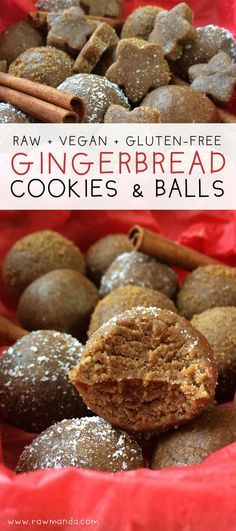Raw Gingerbread Cookies + Balls