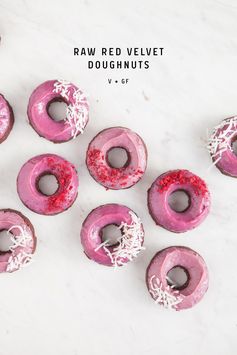 Raw Red Velvet Doughnuts (Vegan, Gluten Free