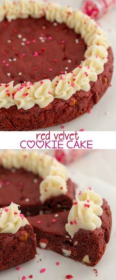Red Velvet Cookie Cake