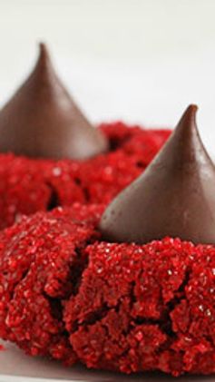 Red Velvet Peanut Butter Blossoms