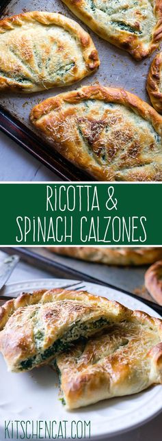 Ricotta and Spinach Calzones