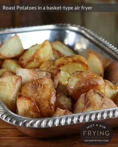 Roast potatoes in a basket air fryer