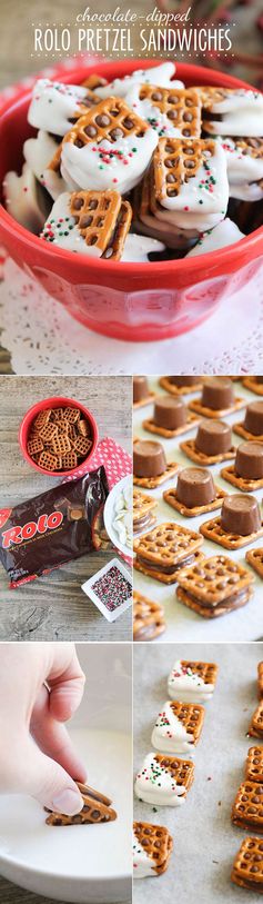 Rolo Pretzel Sandwiches