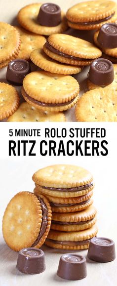 Rolo Stuffed Ritz Crackers