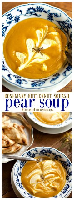 Rosemary Butternut Squash Pear Soup