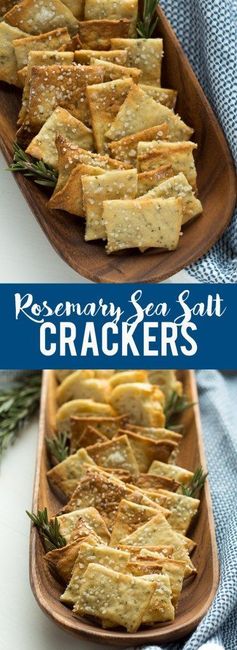 Rosemary Sea Salt Crackers