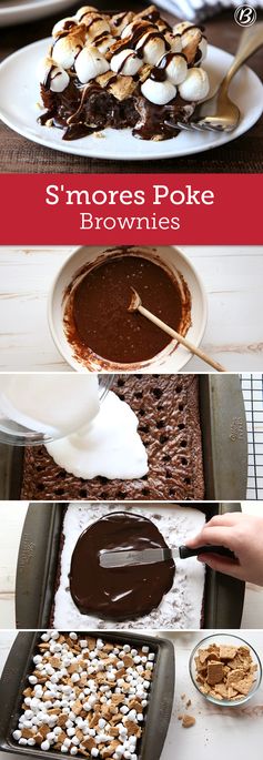 S’mores Poke Brownies