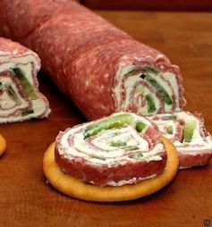 Salami Cream Cheese Sandwich