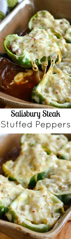 Salisbury Steak Stuffed Peppers