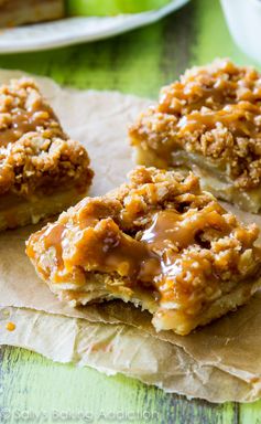 Salted Caramel Apple Pie Bars