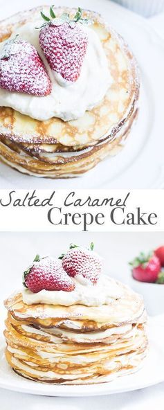 Salted Caramel Crepe Cake