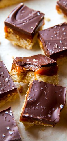 Salted Caramel Pretzel Crunch Bars