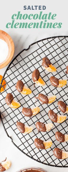 Salted Chocolate Dipped Clementines